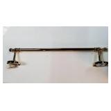 Victorian Towel Bar Rack, Polished Brass