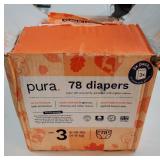 Size 3 Eco-Friendly Diapers (9-20 lbs) Totally Chlorine Free (TCF),Hypoallergenic, Soft Organic Cotton, Sustainable, up to 12 Hours Leak Protection, Allergy UK,26 Count (Pack of 3) (78 Baby Diapers)