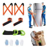 Moving Straps Liftingï¼Paddedï¼ one Person 2-Person Lifting and Moving System Appliance for Harness Moving Mattress Couch Furniture Heavy Things, Suitable Professional Moving Body Strap Wrist 