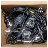 100FT LED Outdoor String Lights, Remote Dimmable Patio Lights with Timer & 3 Lighting Modes, 32 Shatterproof Edison Bulbs, Waterproof Connectable String Lights for Outside Backyard Porch Party - Retai