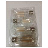 Gozelux Edison Light Bulbs 60W Equivalent, Dimmable Vintage LED Light Bulbs, E26 Medium Base, Cool White 4000K, ST58, 6W, 750LM, 90+ CRI, Antique Decorative Filament LED Bulb, Clear Glass, Pack of 4