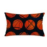 Xihomeli Basketball Print Throw Pillow Cover Lumbar Cushion Case Cotton Linen Sport Lover Pillow Case Decor Home Sofa Bedding 12x20 Inch(KHL 07)