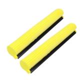 Amosfun 2pcs Mop Sponge Head Replacement For Roller Mops - 15 Inch PVA Foam Mop Heads For Effective Cleaning