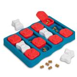 Outward Hound by Nina Ottosson Dog Brick Treat Puzzle Enrichment Toy, Level 2 Intermediate Game, Blue