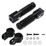XINGWU M8 Motorcycle Foot Pegs 90 Degree Foldable Footpegs CNC Anti-Skid Footrest Universal for Yamaha Honda Suzuki Aprilia Electric Car Motorbike Mini Bike Dirt Pit Bike Passenger Pedal (Black)