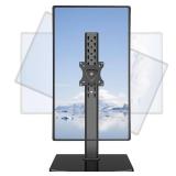 MOUNT PRO Vertical Single Monitor Stand for Max 42 Inch/26.4lbs Ultrawide Screen, Freestanding Desk Mount With Swivel, Tilt, Rotation, 28.35 Inch Tall, VESA 75x75/100x100