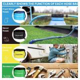 RV Hose Storage Bag of 4 Pack, Camper Accessories for Outside, Rubber Identification Tags for Fresh/Black Water Sewer Hoses Electrical Cords & Accessories RV Equipment Storage Utility Bag