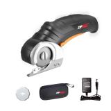 Worx Zipsnip Cordless Electric Scissors, Rechargeable Cardboard Box Cutter, 4V Powerful Fabric Scissors with 2 Safety Blades & Storage Bag WX082L.2