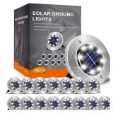 INCX Solar Lights Outdoor Waterproof,16 Pack Solar Lights for Outside, Solar Garden Lights Landscape Lighting for Patio Pathway Lawn Yard Deck Driveway Walkway, Cold White