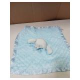 Pro Goleem Teddy Bear Lovey Baby Security Blanket for Boys and Girls Unisex Soft Lovie Baby Gifts for Newborn Toddler Snuggle Toy Stuffed Animal Blue 16 Inch