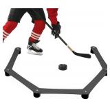 WIPHANY Hockey Stick Handling Training Aid Adjustable Hockey Stickhandling Trainer Suitable for On or Off Ice Lightweight Portable Hockey Training Aid for Improving Puck Control Dangler