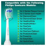 Guhiwuk for Philips Sonicare Replacement Heads, Toothbrush Replacement Brush Heads Compatible with Phillips Sonicare Click-on Electric Toothbrush,10 Pack