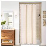 EBOATOP Tension Curtain Rod - Gold Shower Curtain Rod - Adjustable 32 to 41 inch Spring Tension Shower Rod No Drilling Non Slip, Gold