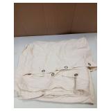 Bean Products Organic Cotton Stall Shower Curtain (Natural), [70" x 74"] | All Natural Materials | Works with Tub, Bath and Stall Showers