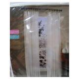 Style Master Pinch Pleated Drape Pair 48 x 84in White Shear