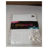 Style Master Pinch Pleated Drape Pair 48 x 84in White Shear