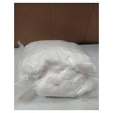 Super Soft Double Blanket White 60 x 79in
