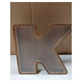 Artanlife 9.2in Penny Bank Letter K