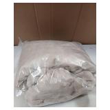 Super Soft Double Blanket 60 x 79in Beige