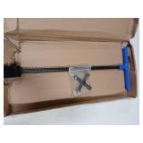 Winisok 17 Inch Water Meter Key With 4 Way Multi Functional Utilities Key, Enforced Rebar Water Shut Off Tool Wrench T handle for Curb Main and Water Meters, Underground Stop or Waste Valves