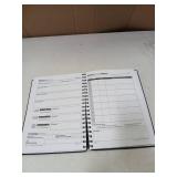 SaltWrap Daily Fitness Planner - Gym Workout Training Log, Weightlifting Exercise Journal, and Food/Diet Tracker - Daily and Weekly Pages, Goal Tracking, Spiral-Bound, 7 x 10 inches