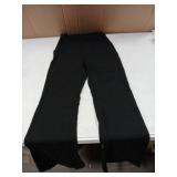 ANRABESS Lounge Sets for Women 2 Piece Foldover Yoga Flare Leggings Pants Crop Tops Casual Y2K Outfits Matching Tracksuit Set Black Medium