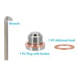 Dsnaduo 1PC Stainless Steel Magnetic Sump Engine Oil Drain Plug Fit Porsche 911 986 996 997 Boxster Cayman