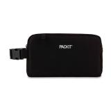 PackIt Freezable Snack Box, Black, Built with EcoFreeze Technology, Collapsible, Reusable, Zip Closure with Buckle Handle, Perfect All Ages and Fresh Snacks on the go