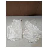 White Satin Pillow Cases 2pk Standard