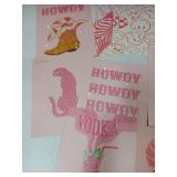 Any Design Pink Preppy Wall Art Prints 9 Sheets 8 x 10in