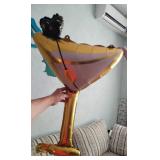 2Pcs Martini Balloon for Party Decoration, Martini Decor Balloons Martinis Bachelor Decoration Drink Foil Balloons for Birthday Wedding Bachelor Parties