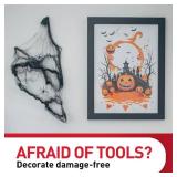 Command Medium and Large Picture Hanging Strips, Damage Free Hanging Picture Hangers, No Tools Wall Hanging Strips for Living Spaces, White, 8 Medium Pairs and 8 Large Pairs