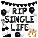 LaVenty Rip Single Life Bachelorette Party Decoration Gothic Bachelorette Party Decorations Bachelorette Engagement Wedding Party