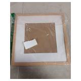 Light Wood Picture Frame with White Mat 12  3/4" Picture 7 1/4"
