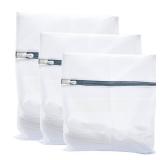 Laundry Bags Mesh Wash Bags,Wash Bag for Delicates, Garment Bag for Washing Machine, Laundry Bag Mesh for Underwear and Lingerie, Keep Cloth Shape in the Washer - 3 pcs Size (S&M&L)