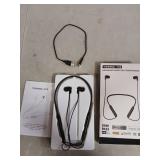 N18 Neckband Bluetooth Earbuds, Wireless Bluetooth 5.2 Headphones with Microphone, Ultra-Lightweight Comfort, IPX7 Waterproof, Deep Bass Strong Beat, 20H Playtime, Magnetic Earphones (Black)