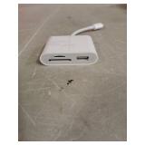 SZHAIYIJIN SD Card Reader for iPhone, Memory Card Reader with USB Camera Adapter Plug and Play Trail Game Camera Viewer Supports SD and TF Card MicroSD Card Adapter for iPad No App Required