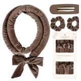 Yanibest Heatless Hair Curler, No Heat Hair Curlers to Sleep in, Overnight Satin Heatless Curling Set with Hair Scrunchies Clip, for All Hair types