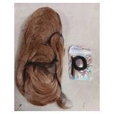 FESHFEN Ponytail Extensions, Long Claw Clip in Ponytail Hairpiece Synthetic Pony Tails Hair Piece Natural Wavy Hairpieces for Women, 20 inch Light Brown Mix Natural Blonde