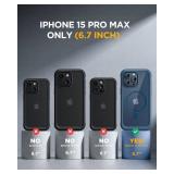 Miracase Magnetic for iPhone 15 Pro Max Case 6.7