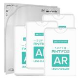 Anti Fog Lens Cleaner Spray Kit | (4) 20ml Slim Travel Size Anti Fog Glasses Cleaner Bottle + (4) Microfiber Cloth for Eyeglasses, Mirror, Sunglasses Eyeglass Defogger Spray Cleaning Kit (8 Piece Set)