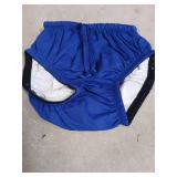 EEOST Youth Special Needs Reusable Swim Diapers Swimwear for Incontinence Cloth Diaper Covers Waterproof,Leakproof, Unisex (10-12T, Blue)