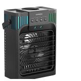 Portable Air Conditioners,4-in-1 Evaporative Air Cooler with 3 Speeds, 3 Modes & 7 LED Light Cooling Fan with Remote, 2-8H Timer, 1200ML Personal Mini Air Conditioner for Bedroom and Office