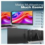 Teamgee S1 Dual Laptop Screen Extender 14 FHD IPS Portable Monitor for 13-17 Laptops, USB-C/HDMI Plug & Play, Compatible with Windows, macOS & Android, Perfect for Hybrid Work & Travel