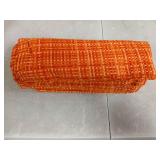 Kevin Textile Pack of 2 Decorative Outdoor Waterproof Throw Pillow Covers Stripe Square Pillowcases Fall Decorative Modern Cushion Cases for Patio Couch Bench 18 x 18 Inch Orange