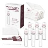 Momcozy Colostrum Collector Reusable Breast Milk Collector with Storage Case and Cotton Wipe, Portable Colostrum Container BPA Free, Multi-Use Collector 5ml-6pcs