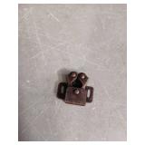 Bonuci 30 Pcs Cabinet Door Latch and Catch Hardware Double Roller Catch Cabinet Latches with Spear Strike for Closet Doors Kitchen (Brown Antique Copper)