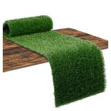 XLX TURF Artificial Grass Table Runner 12 x 48 Inch, Green Fake Turf Table Centerpiece Decor Golf Theme Party, Birthday, Holiday, Banquet, Dining