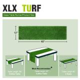 XLX TURF Artificial Grass Table Runner 12 x 48 Inch, Green Fake Turf Table Centerpiece Decor Golf Theme Party, Birthday, Holiday, Banquet, Dining