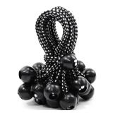 A ANTELOPE 25-Pack Ball Bungee Cord, 10" Heavy Duty Bungee Cord of Canopy Tarp Balls for Camping, Tent, Cargo, Fixed Lines and Hoses, Patio Umbrellas, Awnings (Black & White)